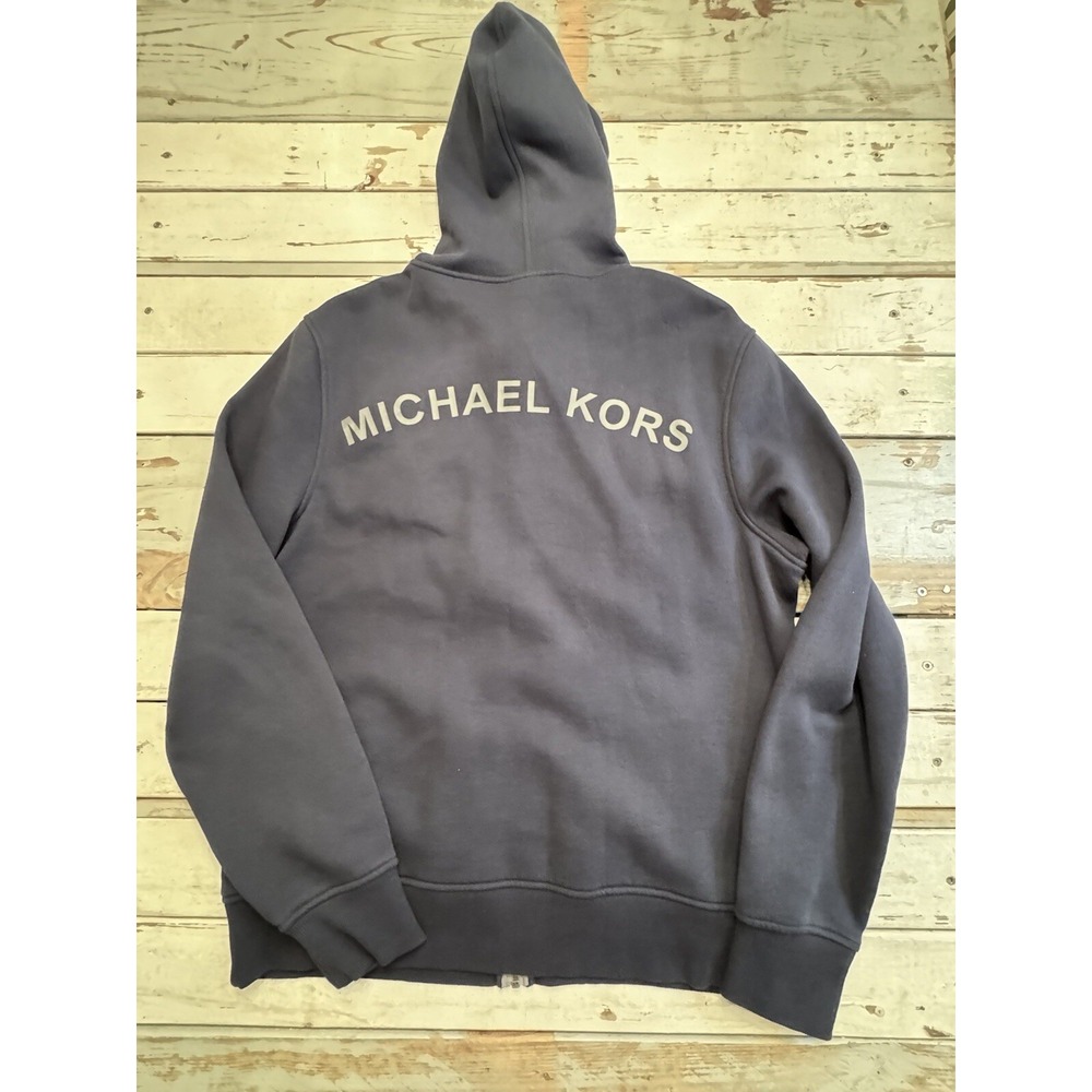 Michael Kors Men's/Women's Long Sleeve Full Zip Drawstring Hoodie Size Large
